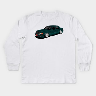 mercedes benz w124 Kids Long Sleeve T-Shirt